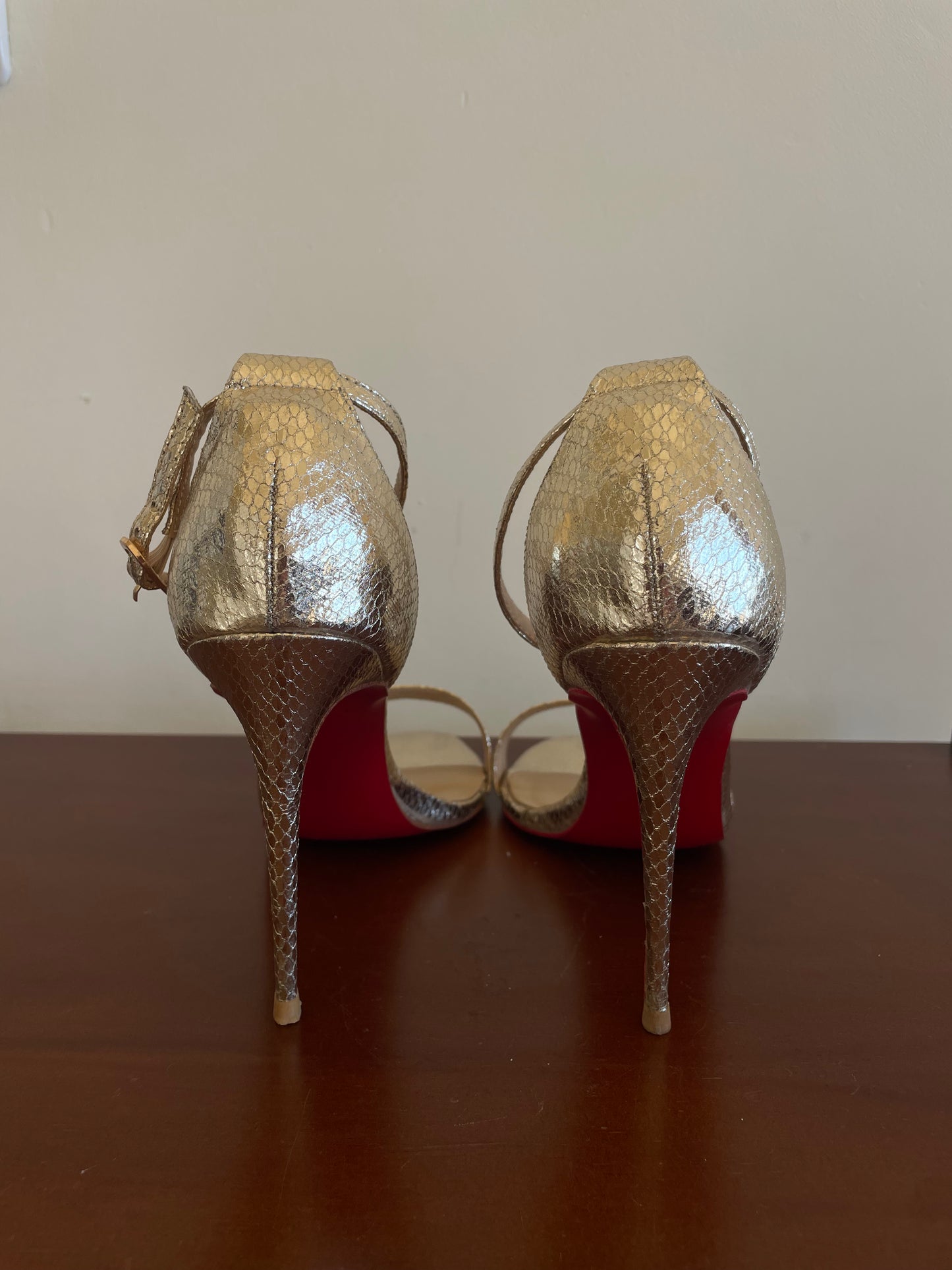Tamara gold strapy sandals