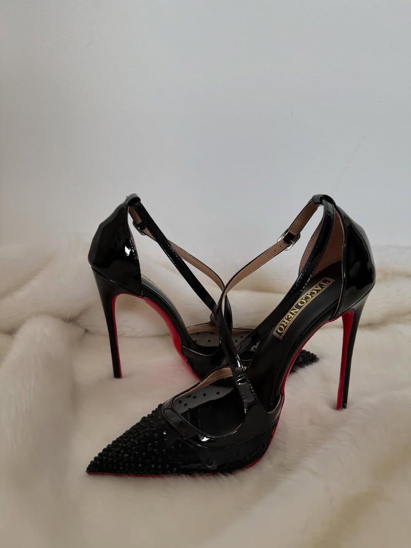 Mavie crystal heels